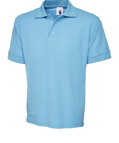 Heavyweight Poloshirt - Sky, XS
