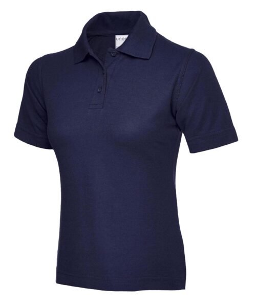 Ladies Active Cotton Poloshirt - French Navy, XS