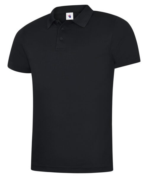 Mens Ultra Cool Workwear Poloshirt - Black, XS