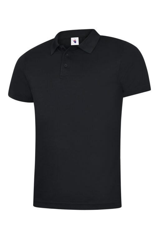Mens Ultra Cool Workwear Poloshirt - Black, XS