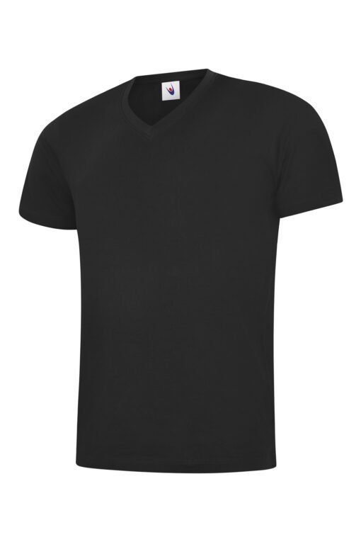 Classic V Neck T-shirt - Black, XS