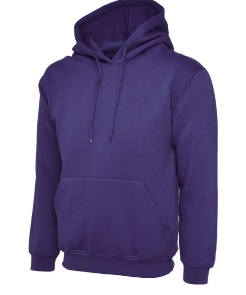 Classic Hooded Sweatshirt  - Purple, XS