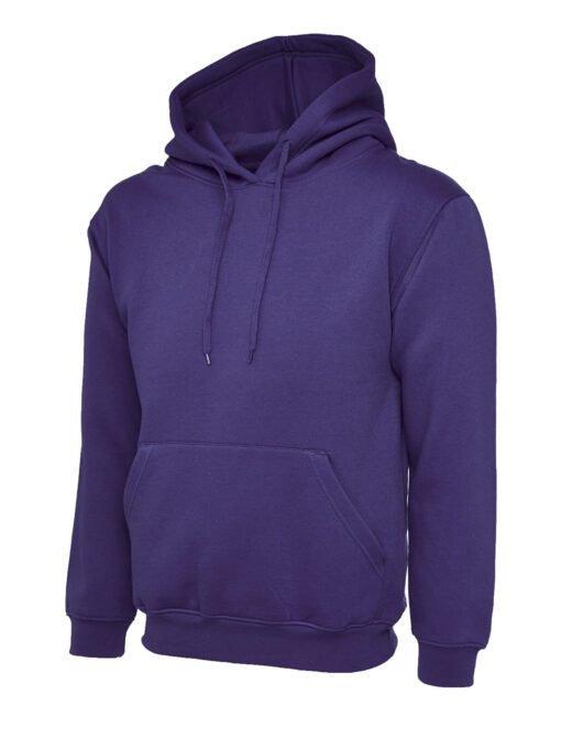 Ladies Deluxe Hooded Sweatshirt - Purple, XS