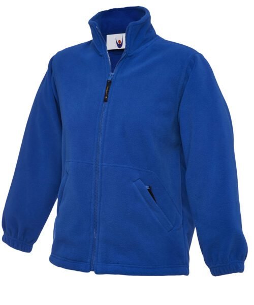 Childrens Classic Full Zip Fleece Jacket - Royal, 2 YRS