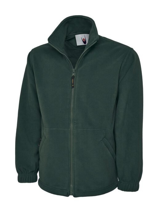 Classic Full Zip Fleece Jacket - Bottle Green, XS