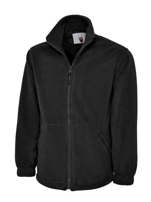 Classic Full Zip Fleece Jacket - Black, XS