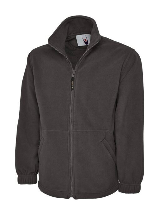 Classic Full Zip Fleece Jacket - Charcoal, XS