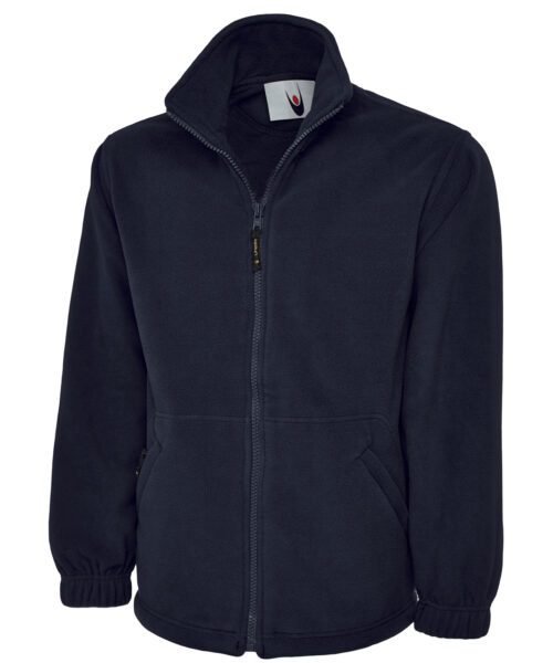 Classic Full Zip Fleece Jacket - Navy, XS