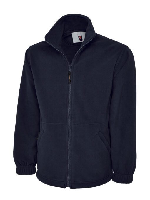 Classic Full Zip Fleece Jacket - Navy, XS