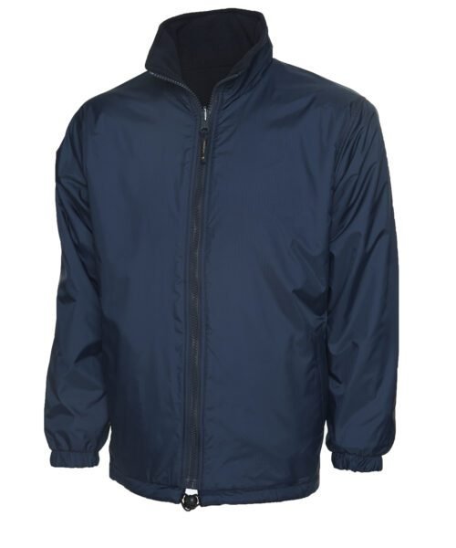 Classic Reversible Fleece Jacket - Navy, XS
