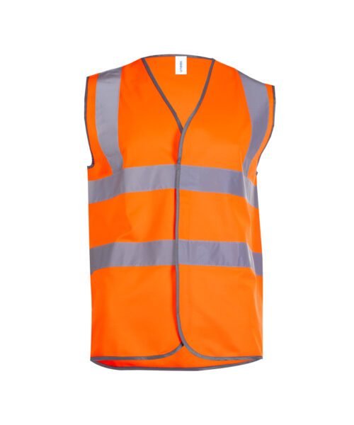 Hi Vis Safety Waistcoat - Orange, S