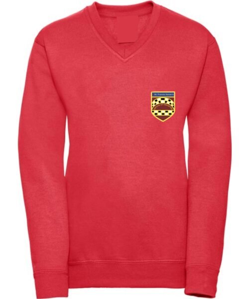 St Francis Primary School Vneck sweater & logo