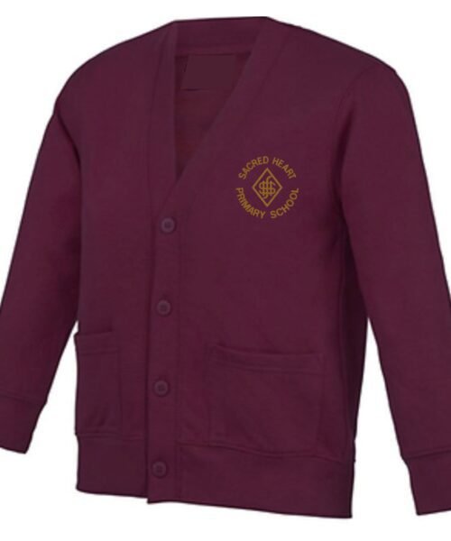 Sacred Heart Primary Sweater Cardigan with logo