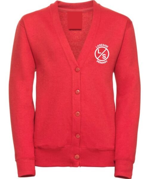 Ladeside Primary Cardigan & logo