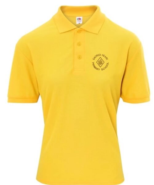 Sacred Heart Primary sunflower polo with logo