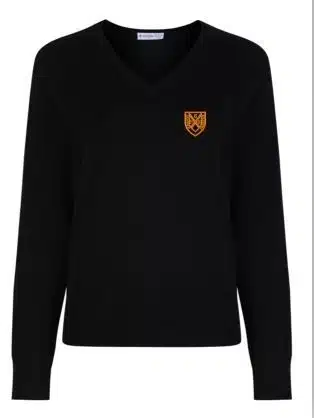 GRANGEMOUTH HS GIRLS FIT KNITTED V-NECK JUMPER