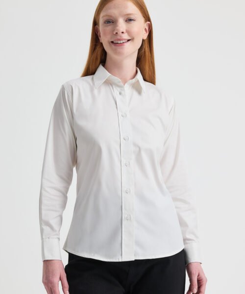 Alternative view of Ladies Pinpoint Oxford Full Sleeve Shirt