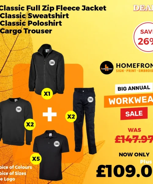 Deal 3: Fleece, Polo, Sweat & Trousers Workwear Bundle