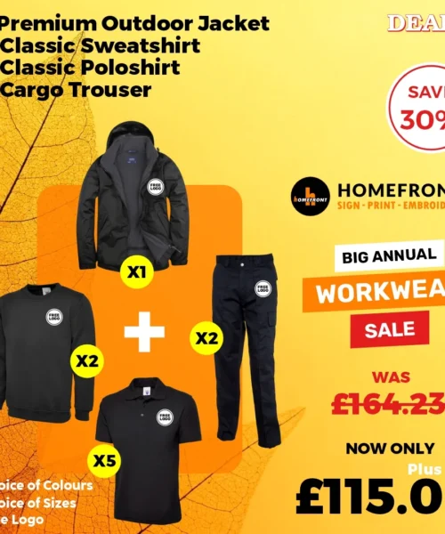 Deal 4: Premium Outdoor Workwear Set - Polo, Sweat, Jacket & Trouser